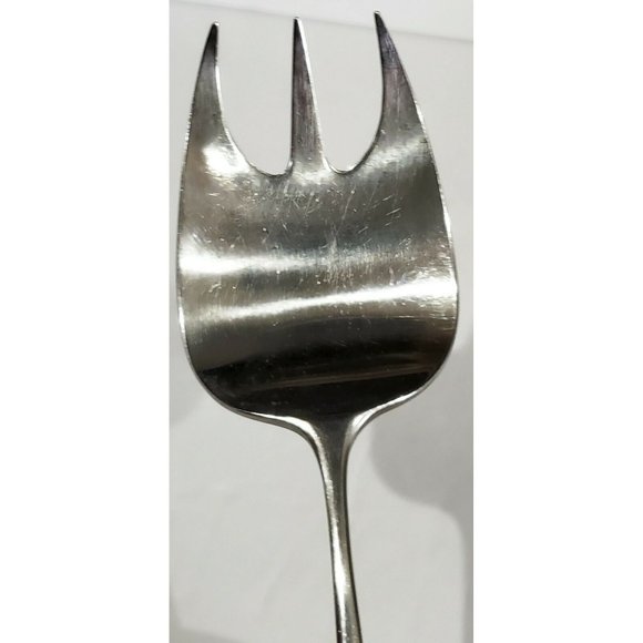 Towle Lauffer BEDFORD Cold Meat Serving Fork silverware 18/8 stainless Japan - Picture 8 of 11